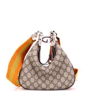 Attache Shoulder Bag Gg Coated Canvas #203923G18B